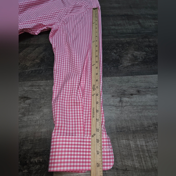 Peter Millar, Men's XL Pink Gingham Long Sleeve Button Down Shirt, NWOT - Picture 10 of 10